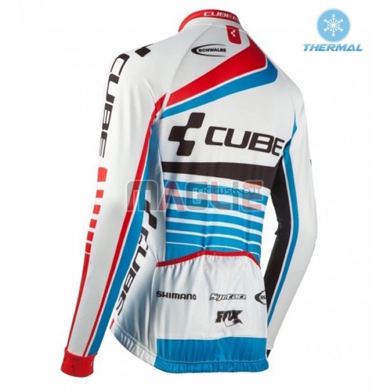 Maglia Cube manica lunga 2016 blu e bianco